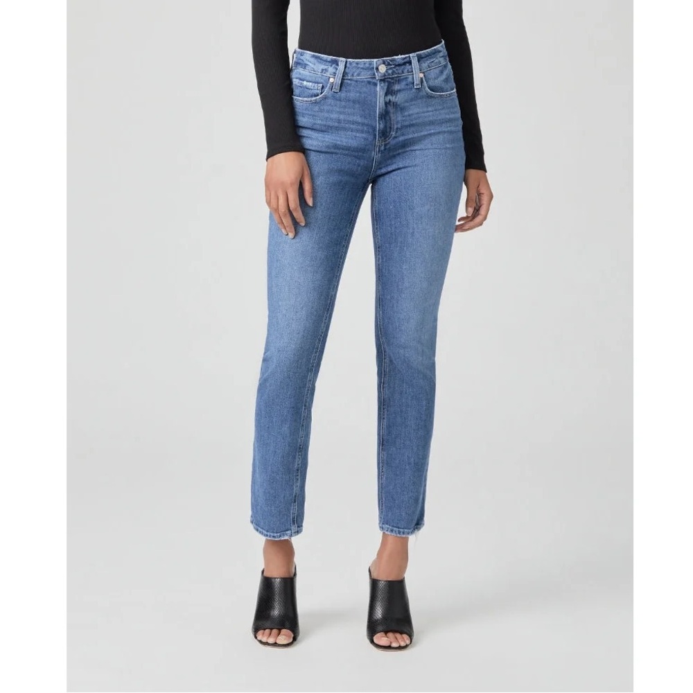Paige Cindy Soulful Straight Leg Jeans, size 27, medium wash